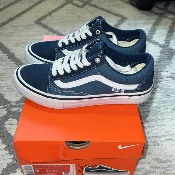 Vans Old Skool Pro in Navy/Stv Navy/White Size 6 Men - Picture 7 of 9